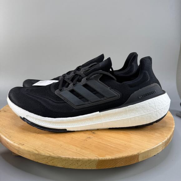 Adidas Ultraboost Light Mens Size 18 Running Sneakers Core Black White GY9351 - Picture 3 of 8